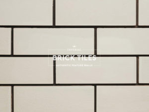 Victorian Crackle Glazed White Brick Tiles