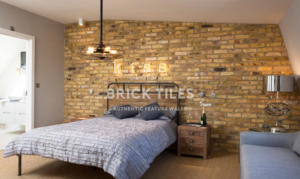 Victorian London Stock ‘Exposed’ Brick Bedroom Feature Wall Image